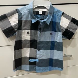 Burberry button up shirt for boys